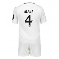 Real Madrid David Alaba #4 Domaci Dres za djecu 2024-25 Kratak Rukav (+ Kratke hlače)